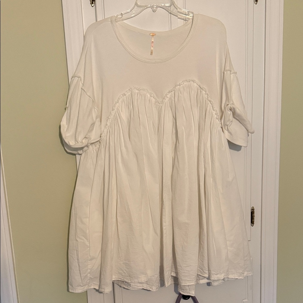 Free People Cream Blouse